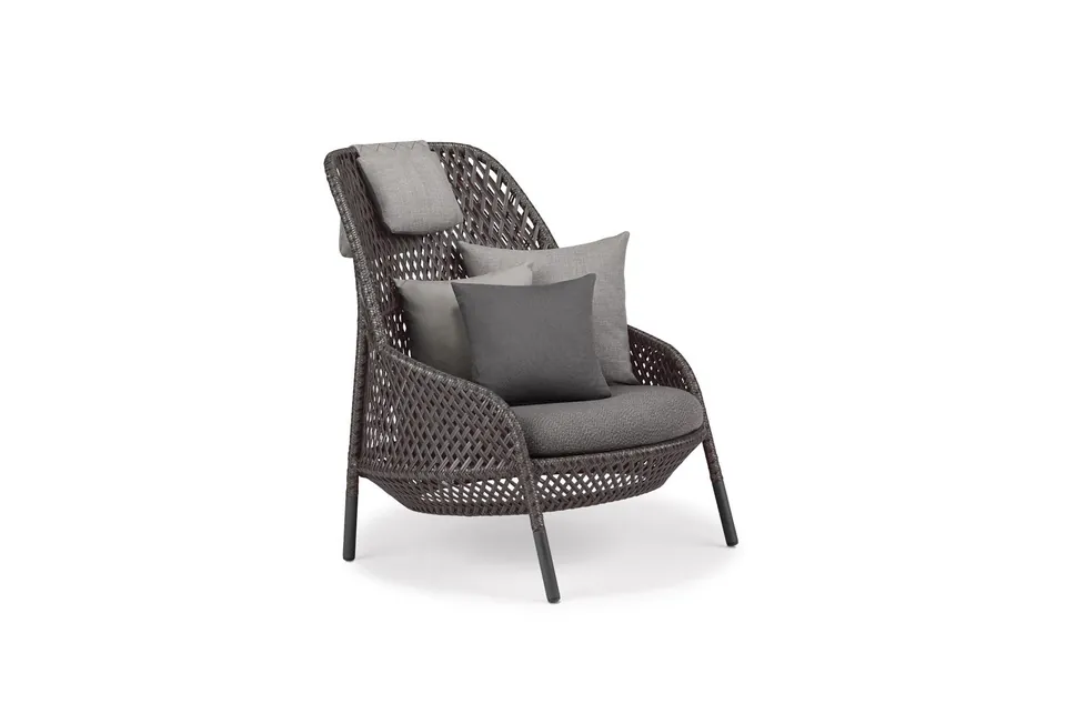 Dedon Ahnda wing chair, studio photo