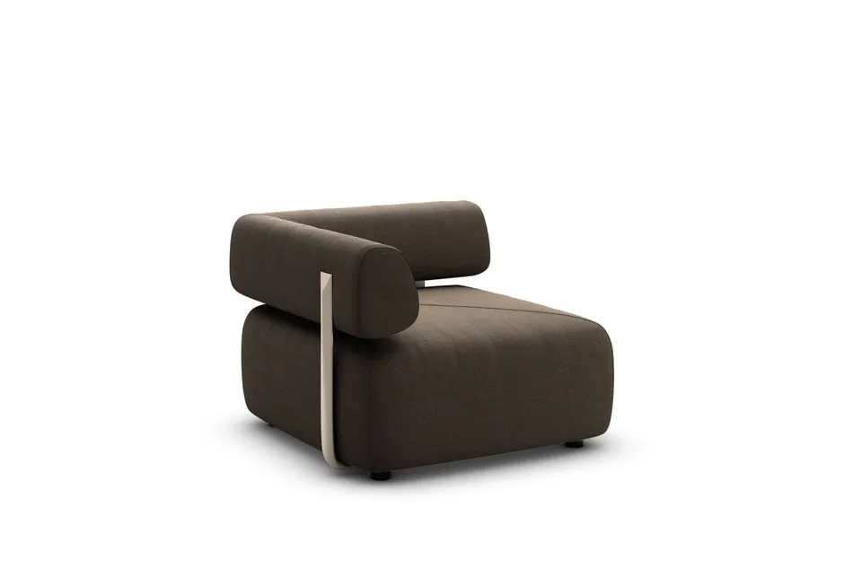 Dedon Brixx sofa module corner right, studio photo