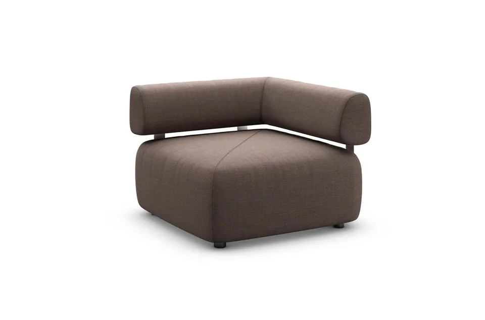 Dedon Brixx sofa module corner left, studio photo