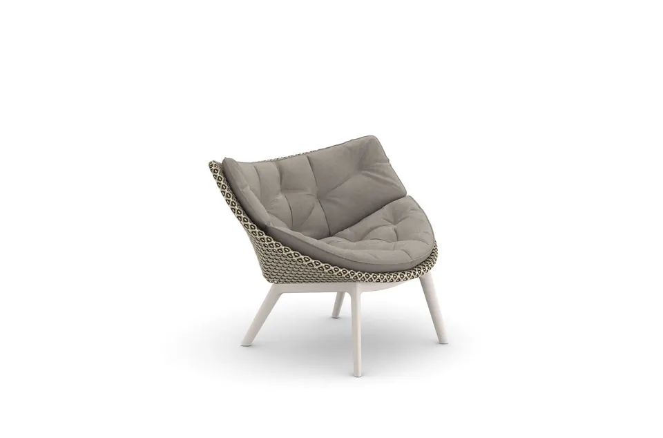 Dedon Mbrace Alu lounge chair, studio photo