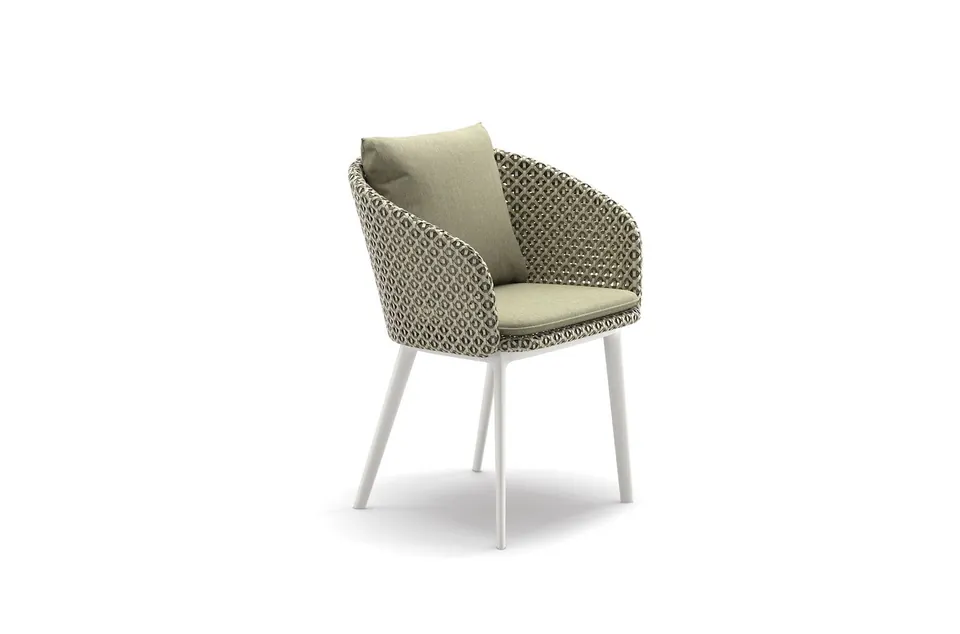 Dedon Mbrace Alu armchair, studio photo