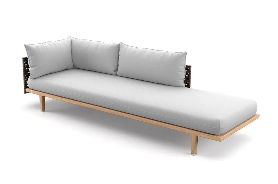 Dedon Sealine daybed left, studio photo