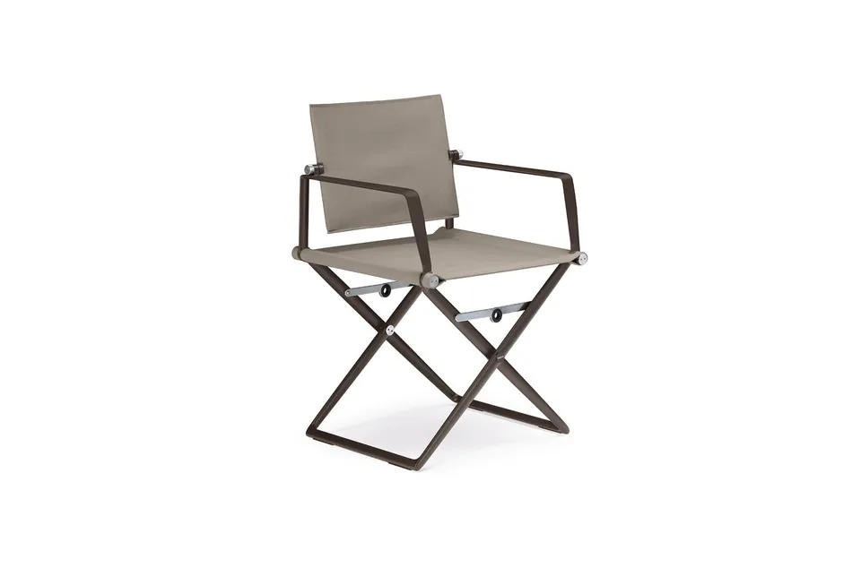 Dedon Seax armchair black pepper frame, studio photo